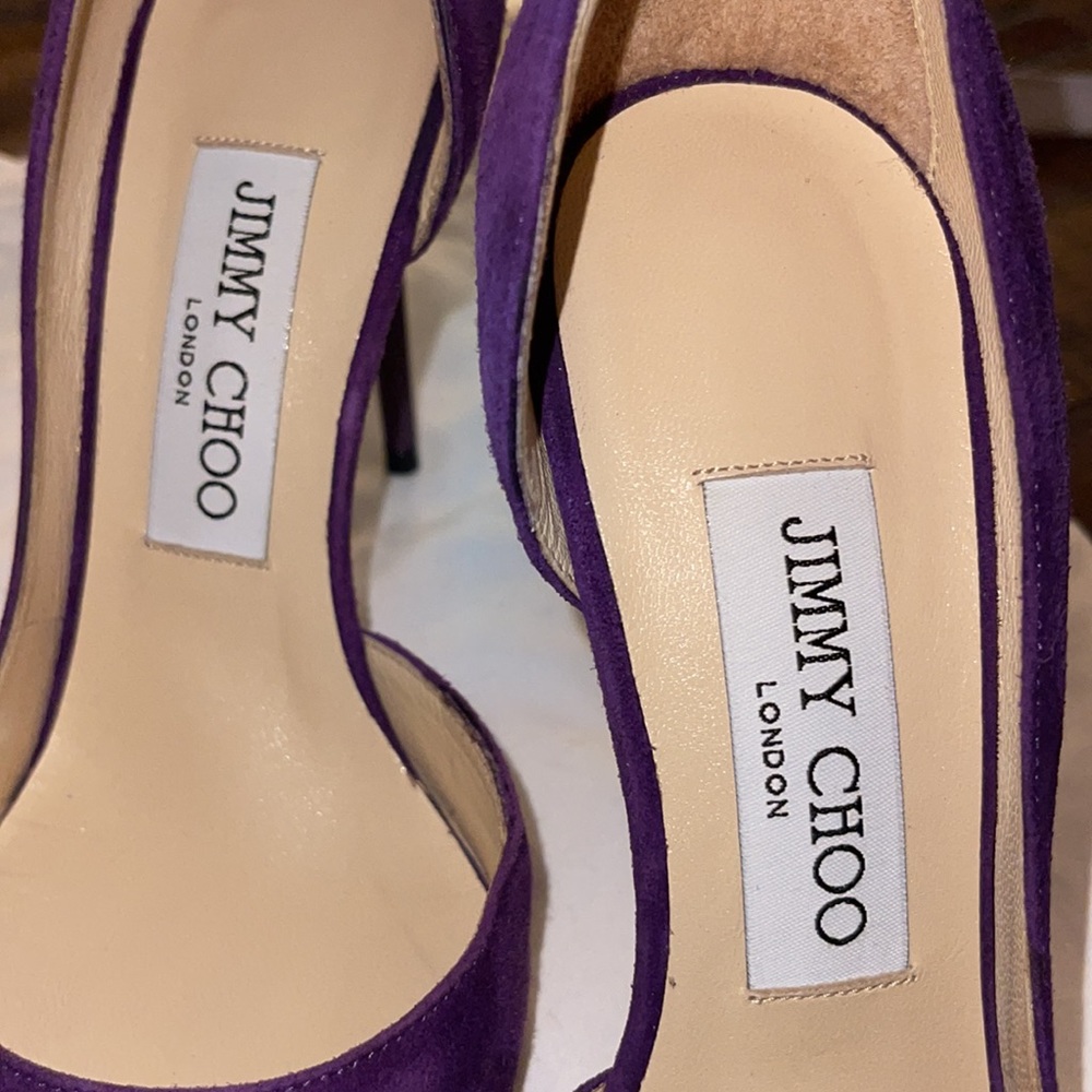 Jimmy Choo 3” Heels in the color Purple 💜 SIZE 35.5 - Picture 9 of 11